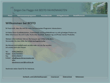 Tablet Screenshot of besto-fahnenmasten.de